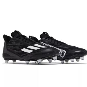Adidas Adizero 22 Detach Triple Black White Football Cleats Mens Size-13 HR1614